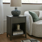 Veyla Ceramic Table Lamp With Linen Shade