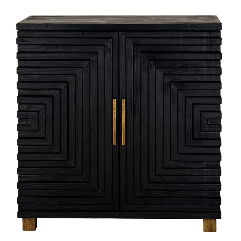 Lennox Black 2 Door Small Sideboard