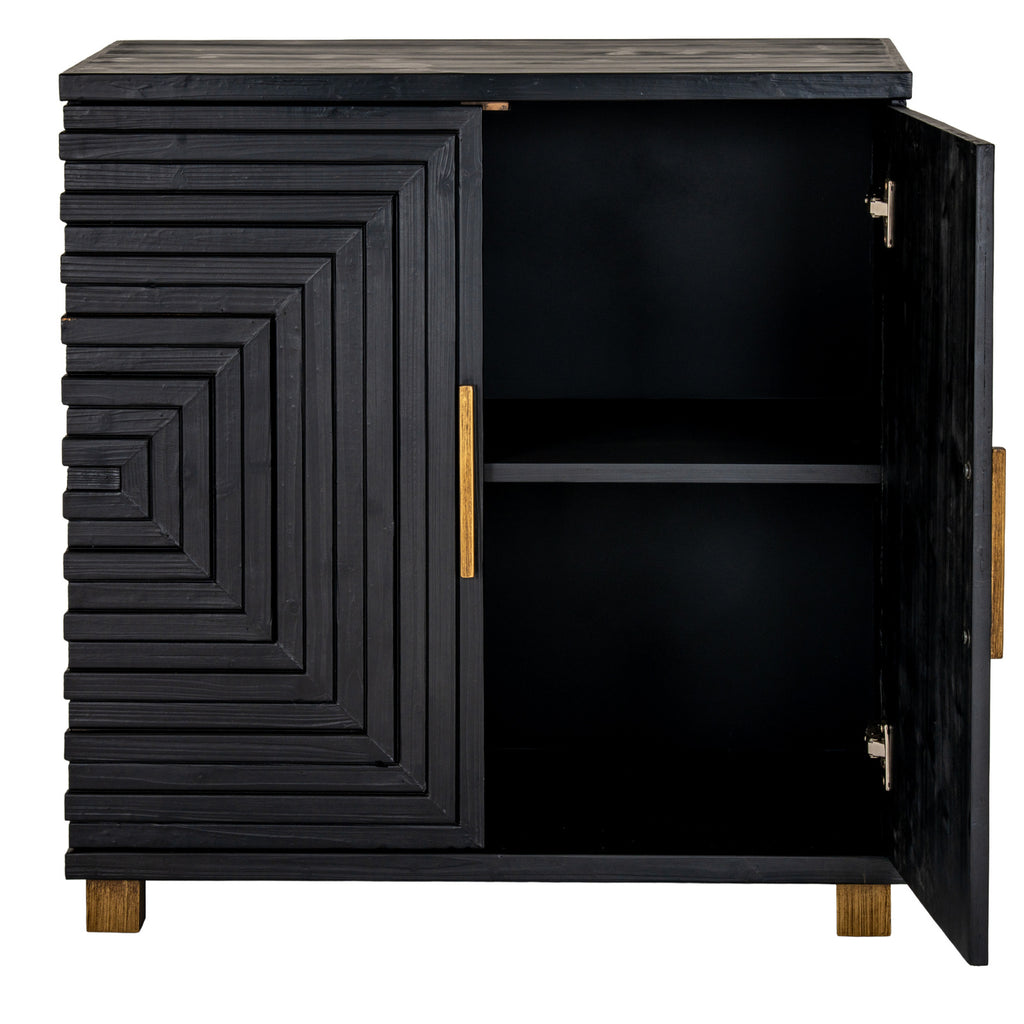 Lennox Black 2 Door Small Sideboard