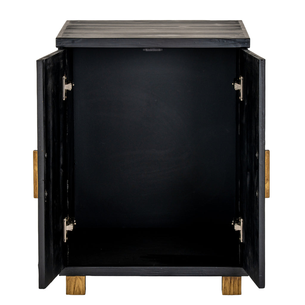 Lennox Black 2 Door Side Cupboard
