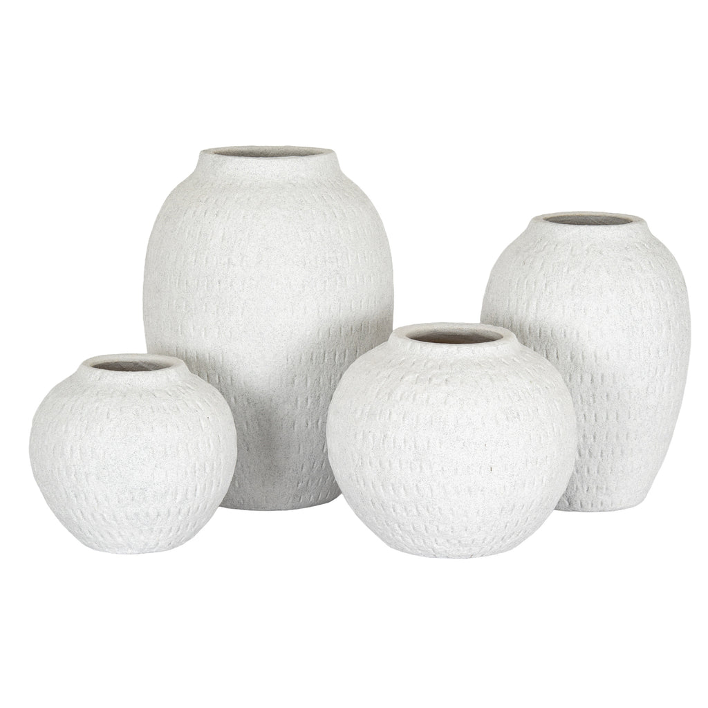 Ashen Large Round Vase