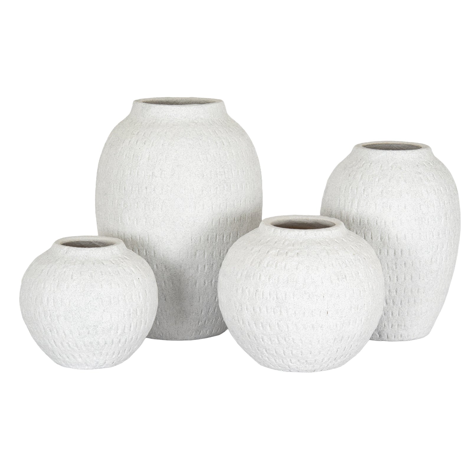Ashen Large Round Vase