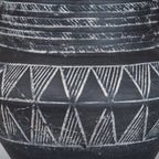 Etched Collection Pot With Handle
