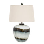Midnight Shadows Table Lamp With Linen Shade