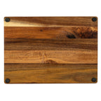 Acacia Cheese Board Set With White Bowl, Slate and Cutlery