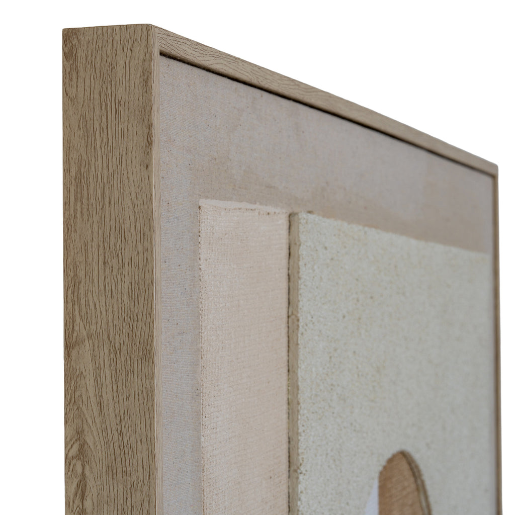 Portina Linen Textured Canvas in Frame