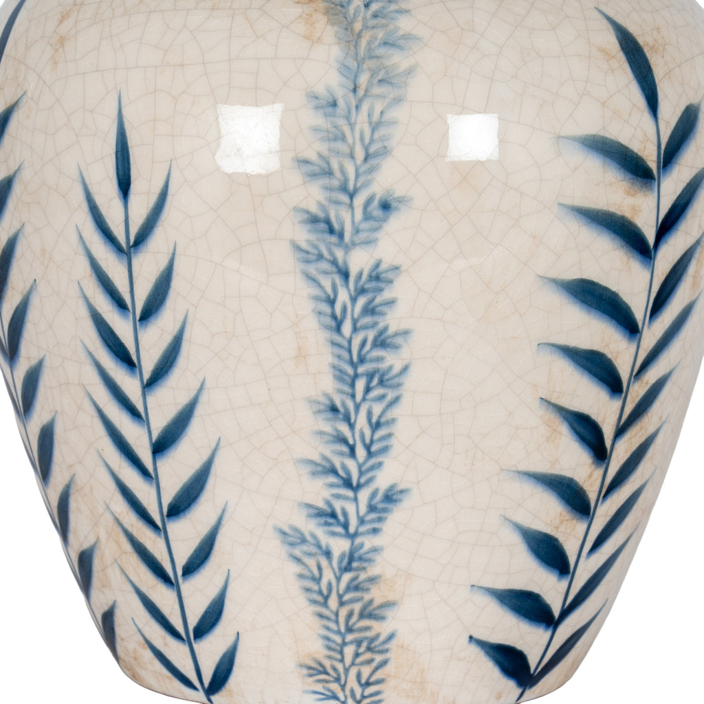 Small Blue Flora Olpe Vase
