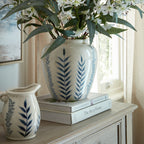 Small Blue Flora Olpe Vase