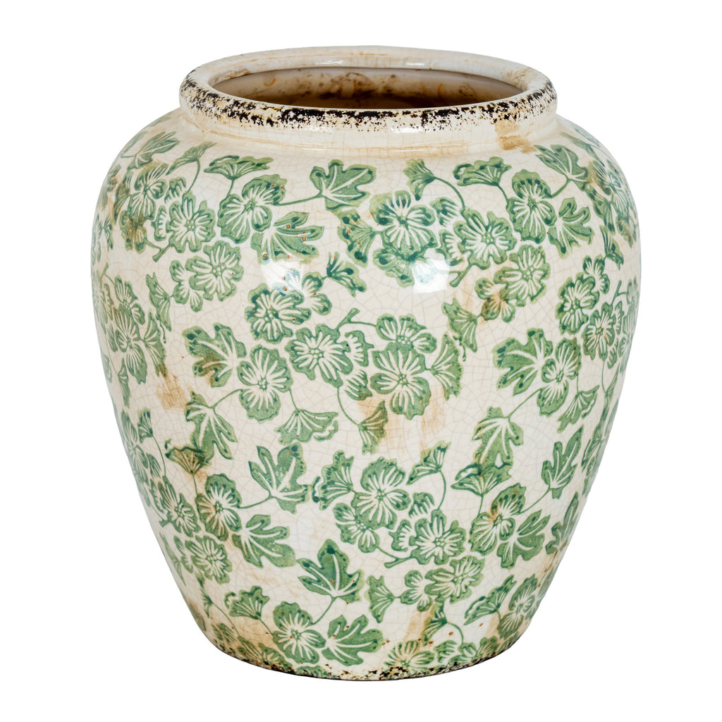 Small Green Clover Olpe Vase