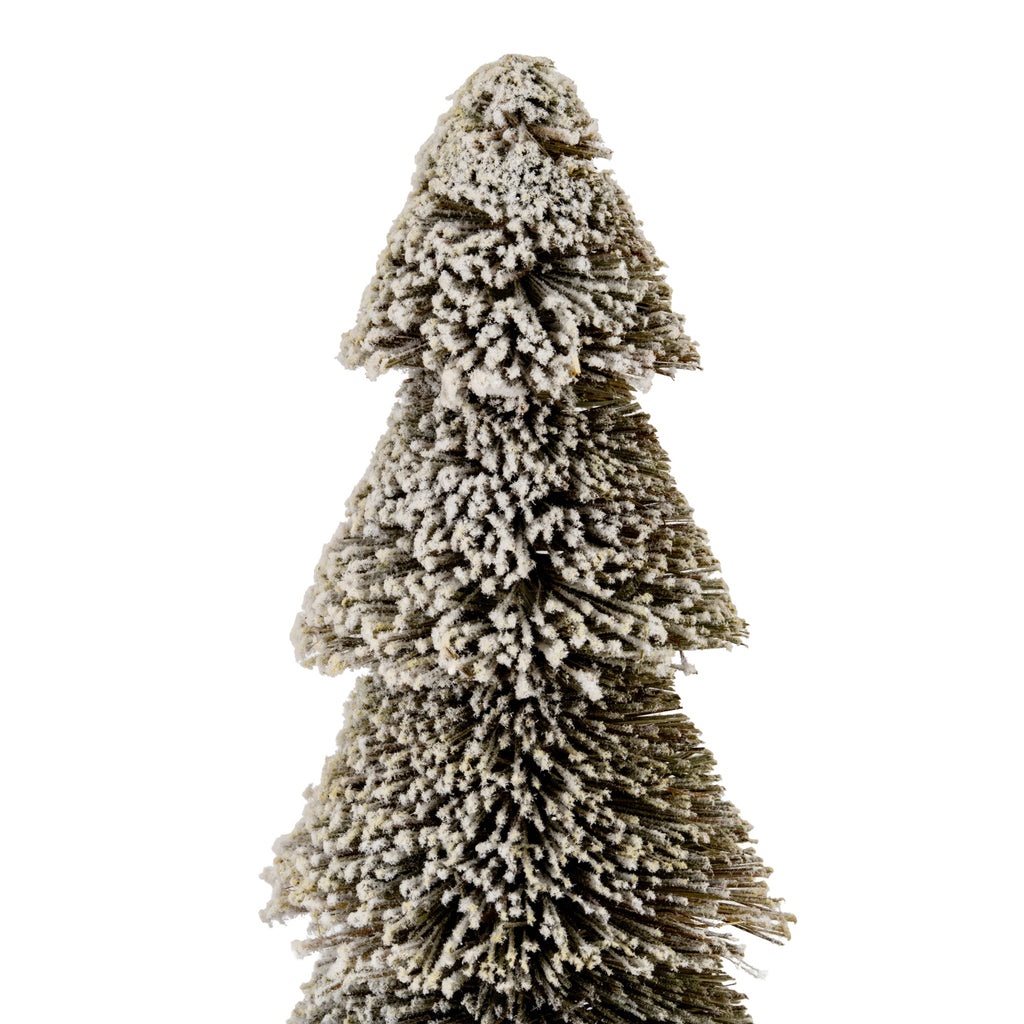 Large Tiered Snowy Brush Tree