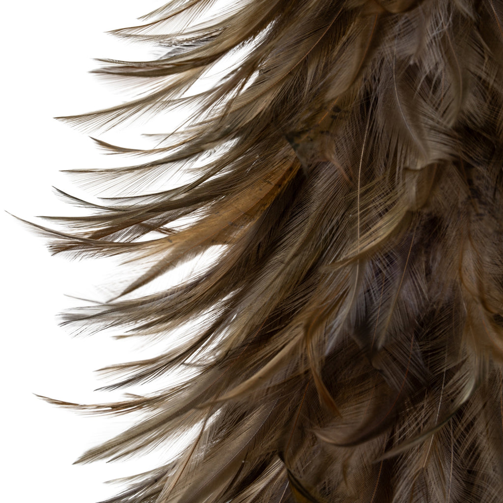 Large Fawn Feather Tree