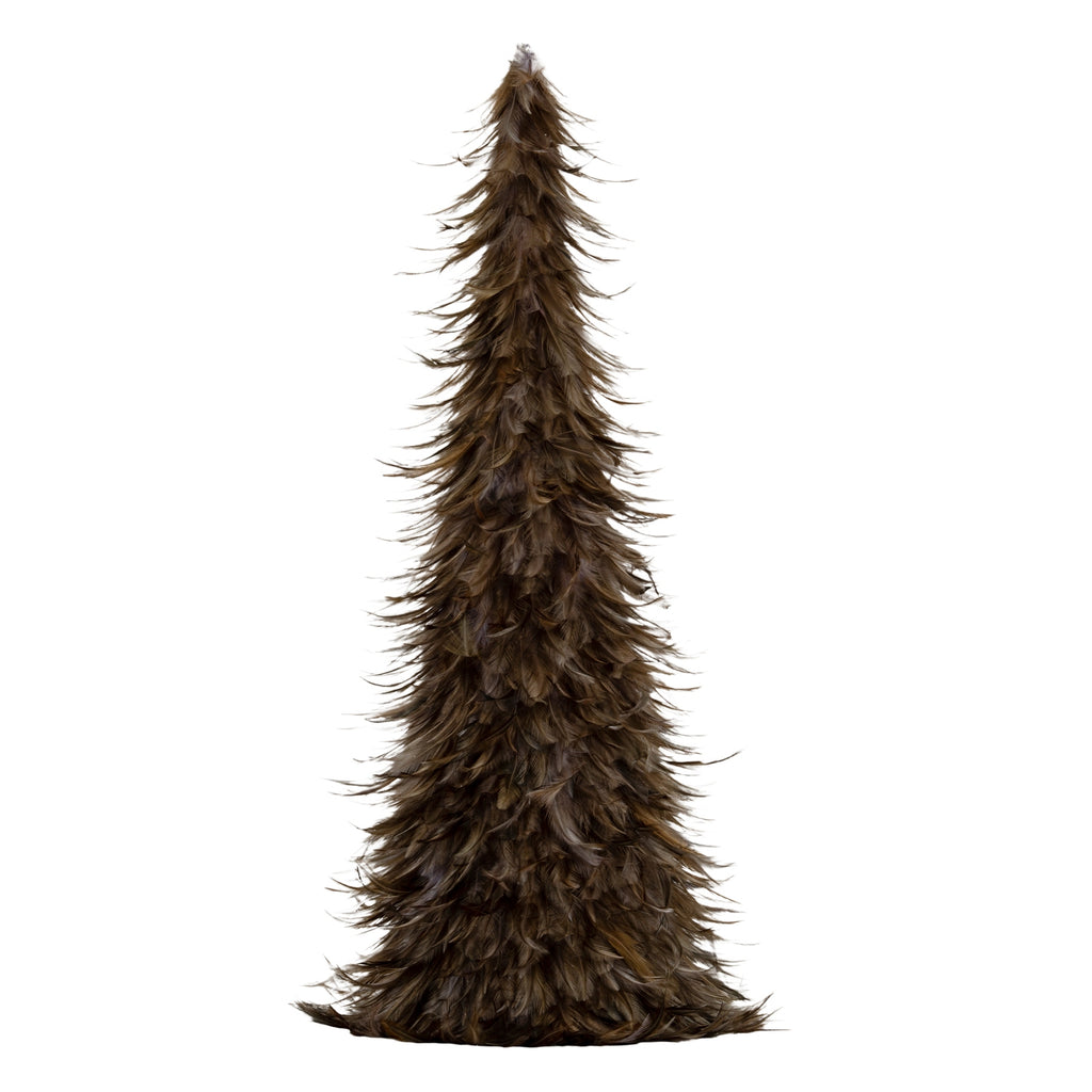Large Fawn Feather Tree