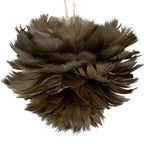 Medium Fawn Feather Ball Decoration