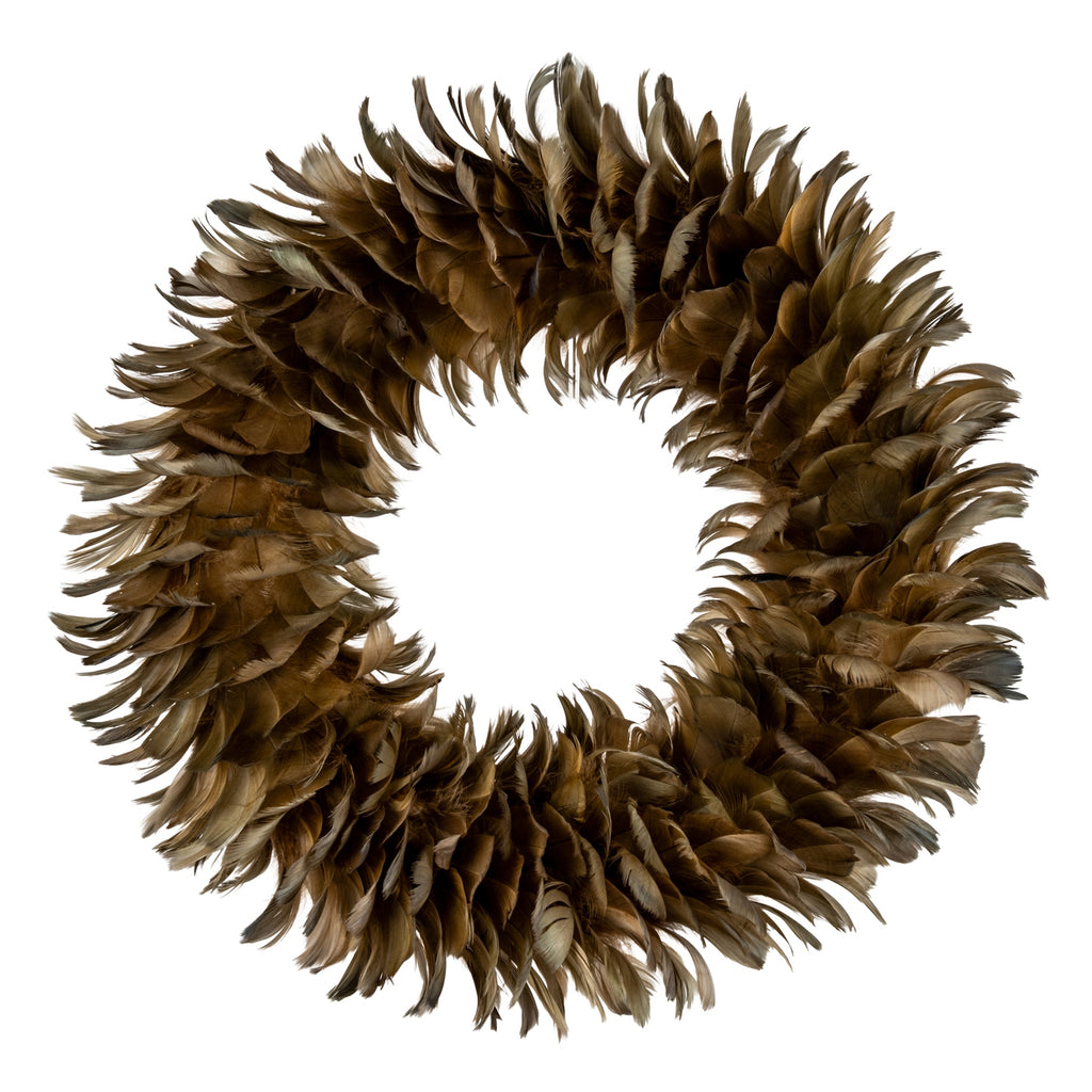 Fawn Feather Wreath