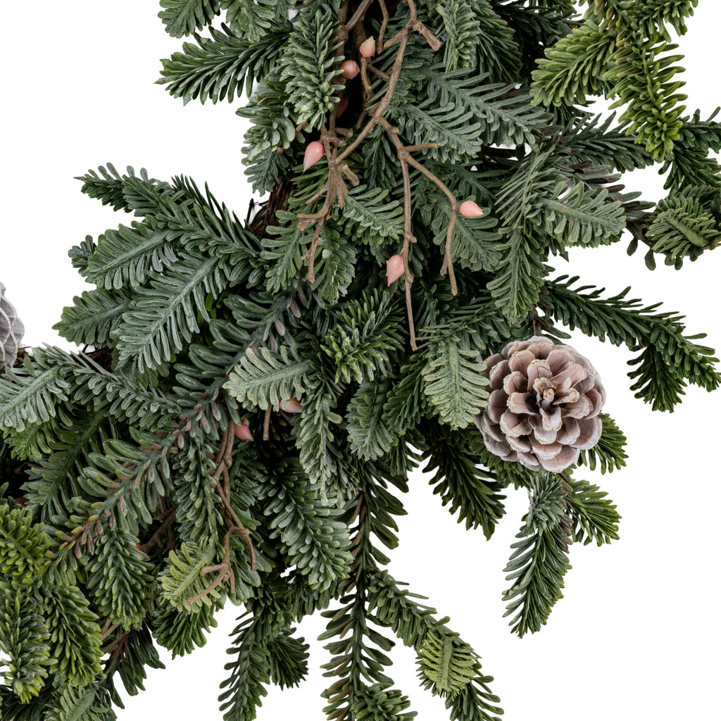 Woodland Pine Wreath With Pinecones