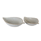 Alora Ceramic Elm Leaf Large Dish