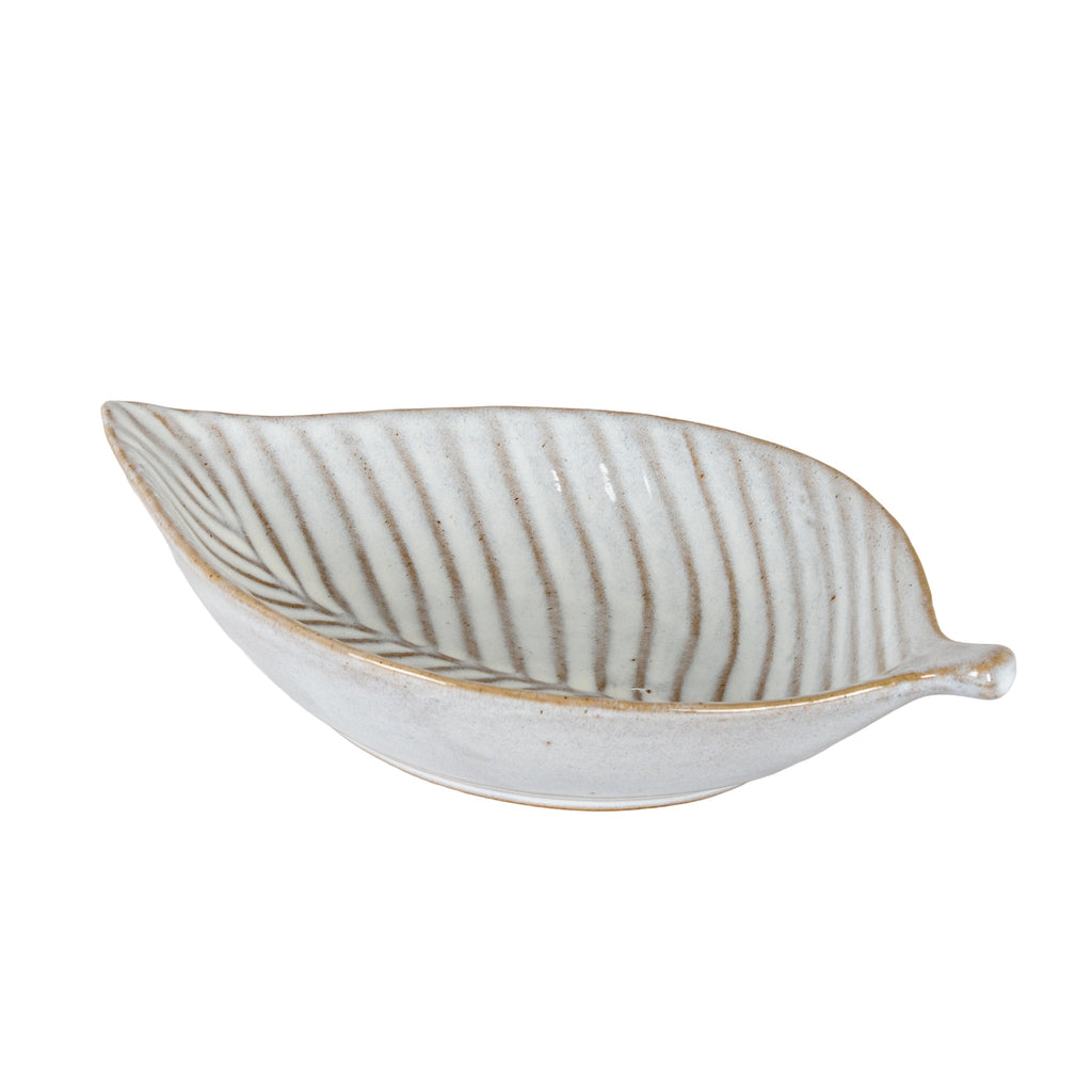 Alora Ceramic Elm Leaf Large Dish