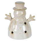 Alora Ceramic Small Snowman With LED Light