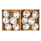 Twelve Metal Nordic Bells in Wooden Box
