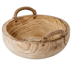 Artisan Deep Bowl With Rope Handles