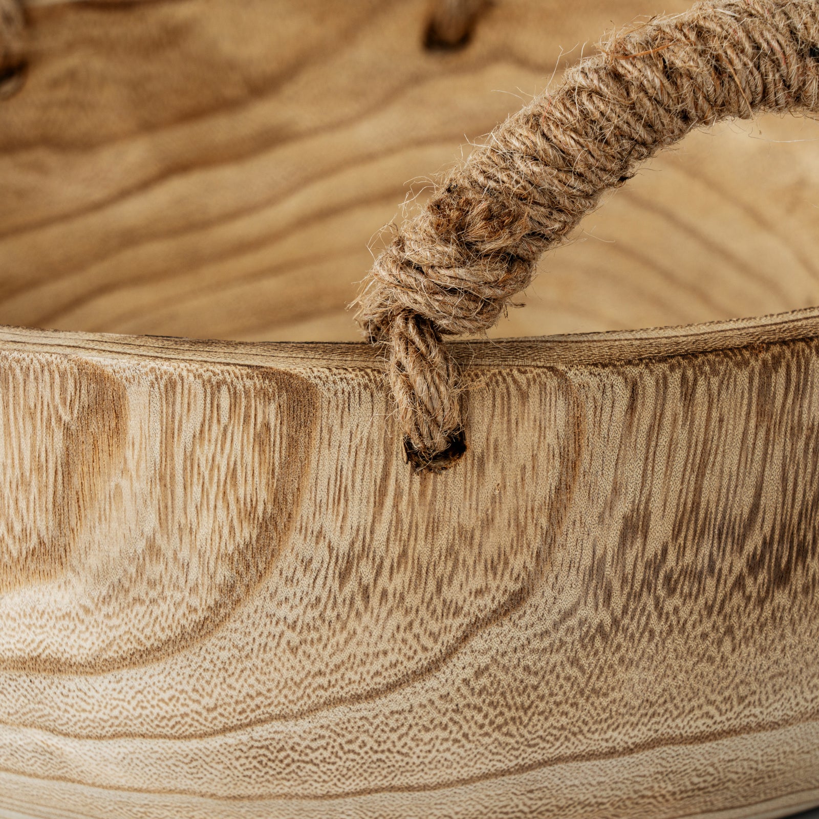 Artisan Deep Bowl With Rope Handles