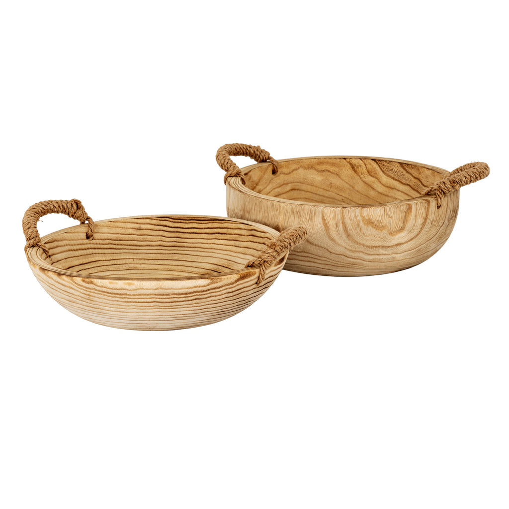 Artisan Bowl With Rope Handles