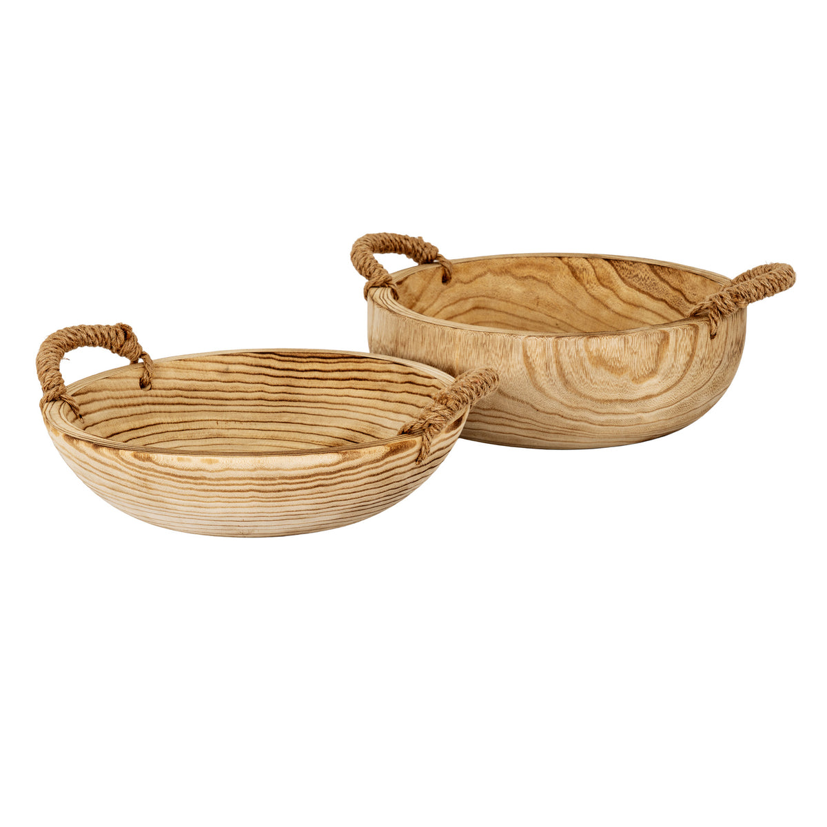 Artisan Bowl With Rope Handles