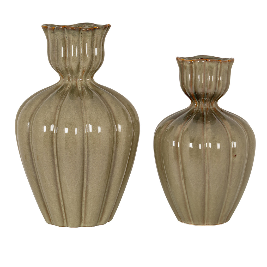 Orin Small Sage Tulip Olpe Vase