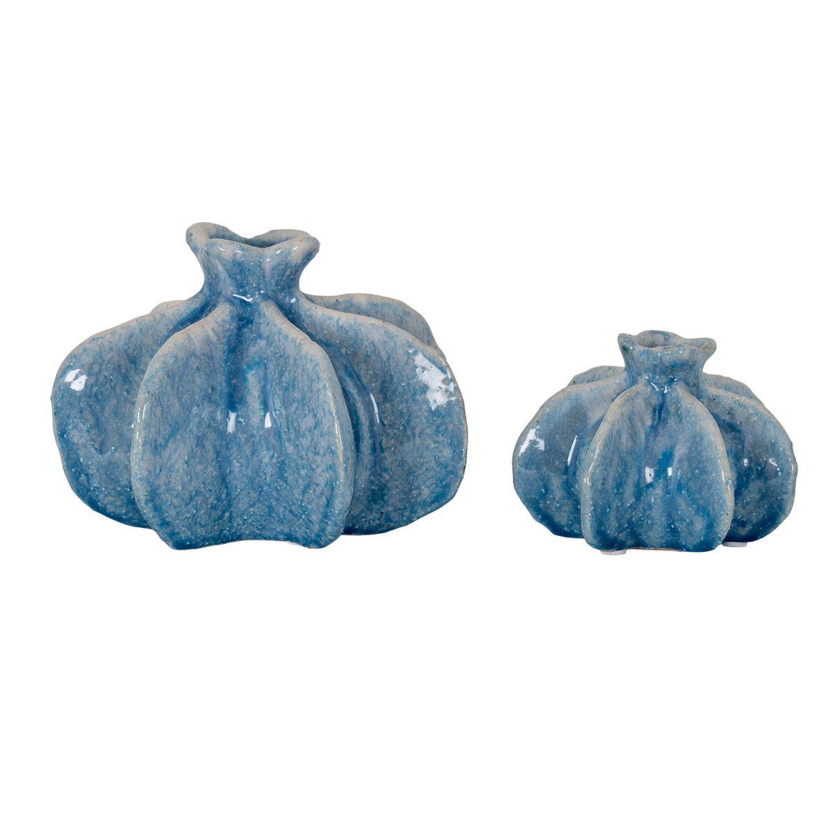 Azura Small Blue Poppy Seed Bud Vase