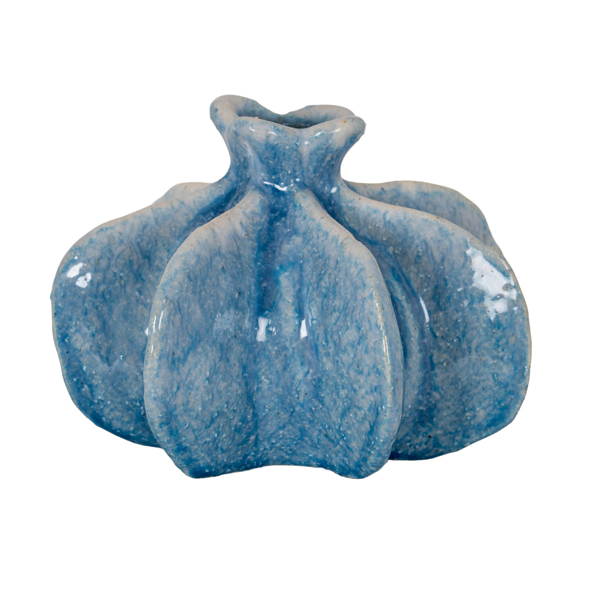 Azura Small Blue Poppy Seed Bud Vase