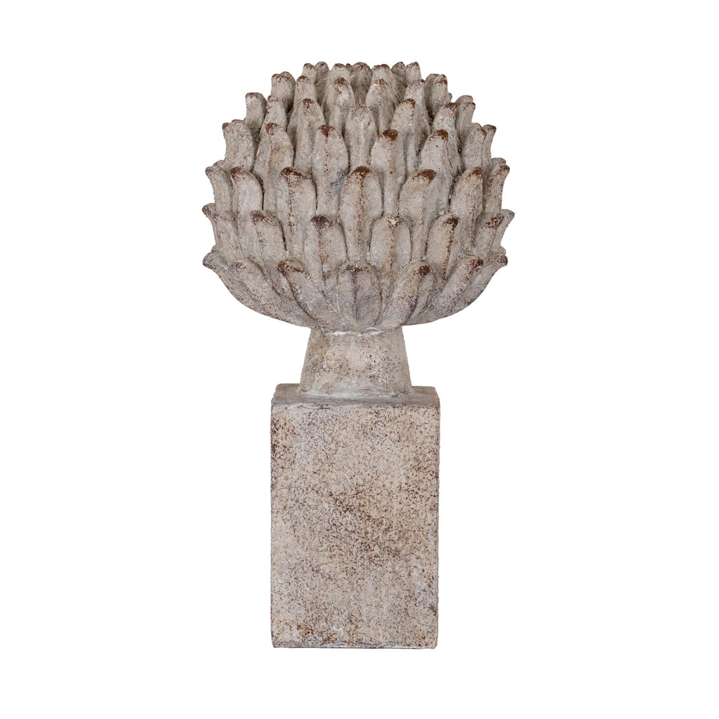 Ferro Large Artichoke on Plinth