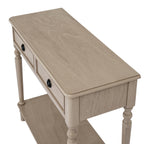 The Rowan Collection 2 Drawer Console Table With Shelf