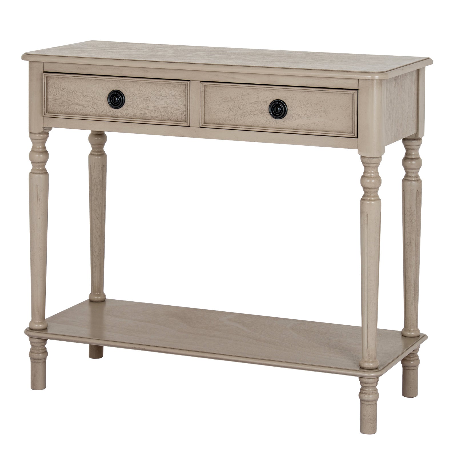 The Rowan Collection 2 Drawer Console Table With Shelf