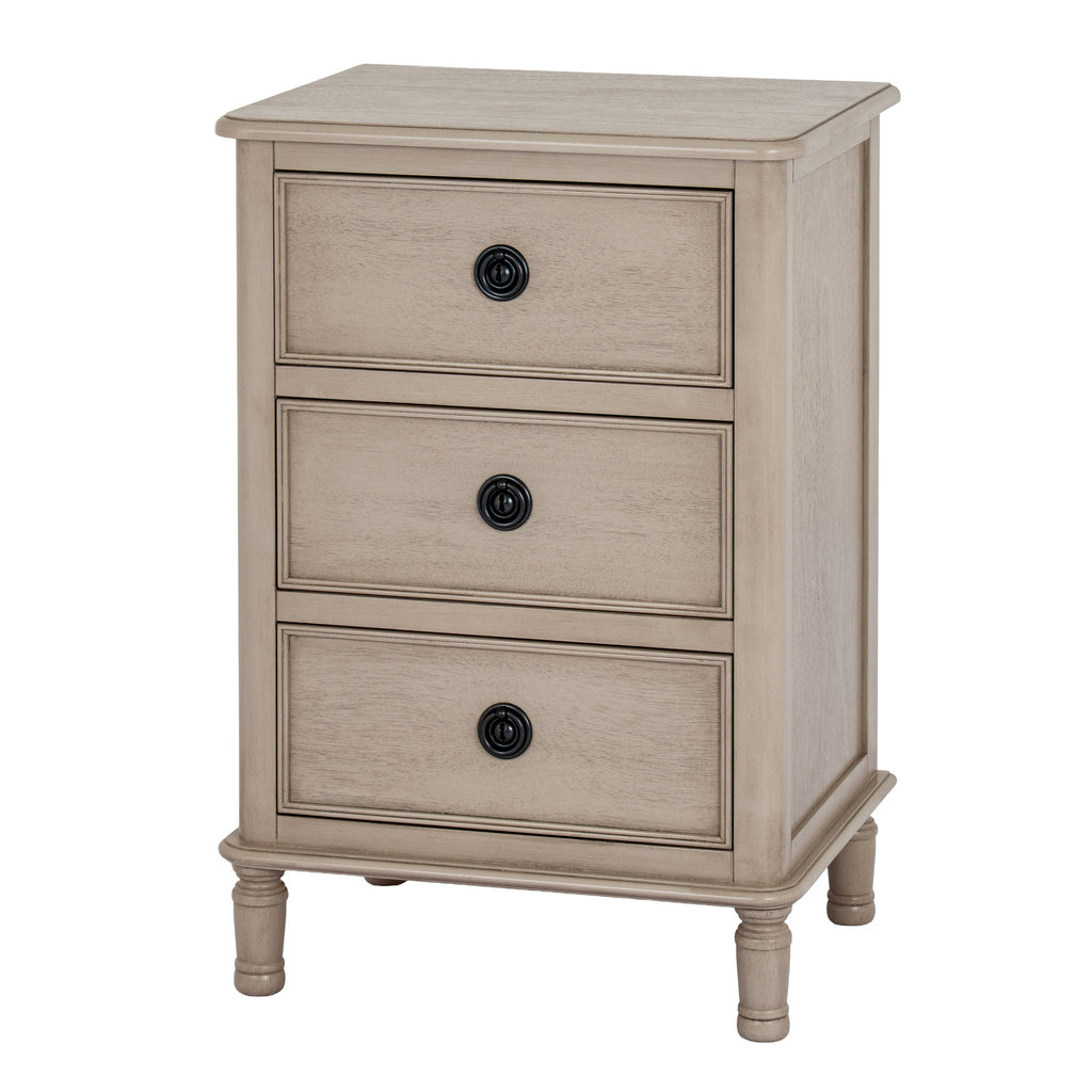The Rowan Collection 3 Drawer Bedside Table