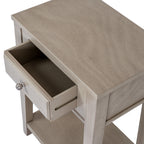 The Emile Collection 1 Drawer Side Table With Shelf
