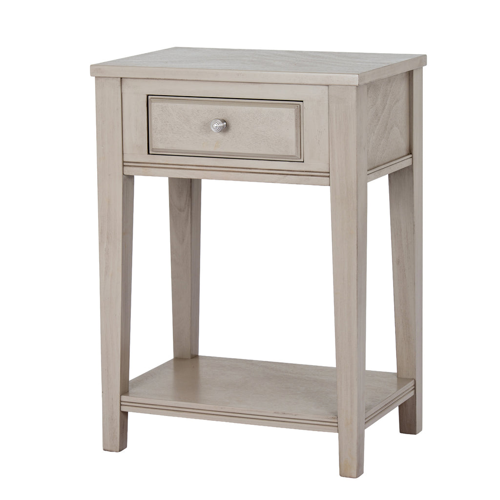 The Emile Collection 1 Drawer Side Table With Shelf