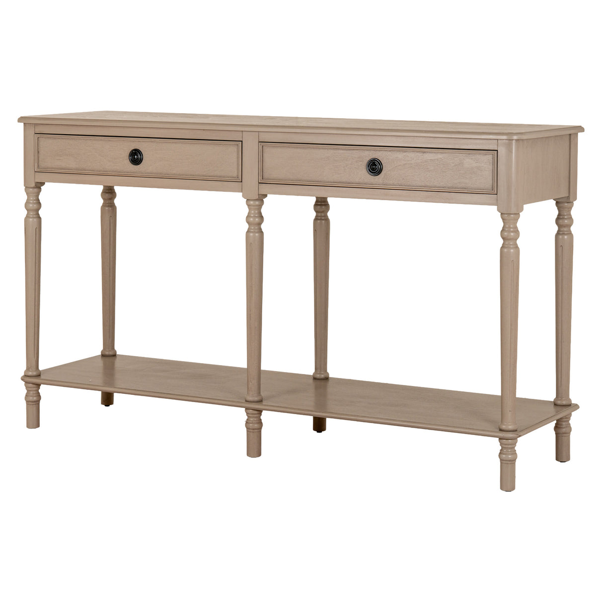 The Rowan Collection 2 Drawer Large Console With Shelf