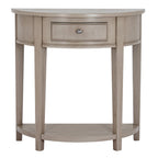 The Emile Collection 1 Drawer Half Moon Console Table