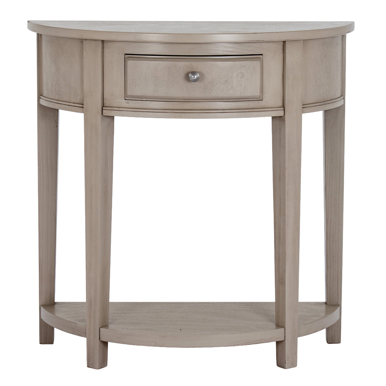The Emile Collection 1 Drawer Half Moon Console Table