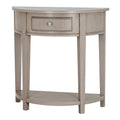 The Emile Collection 1 Drawer Half Moon Console Table