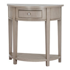 The Emile Collection 1 Drawer Half Moon Console Table