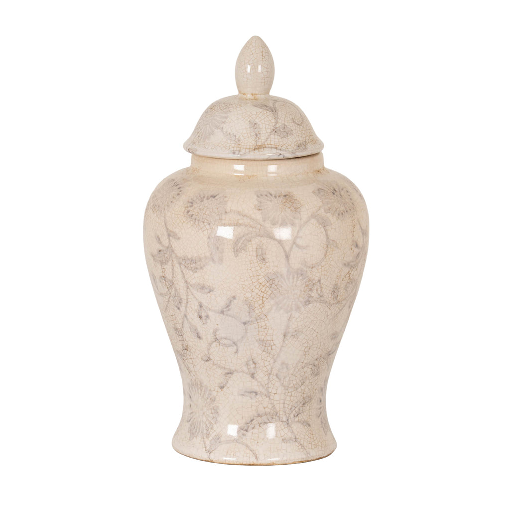Small Grey Aster Ginger Jar