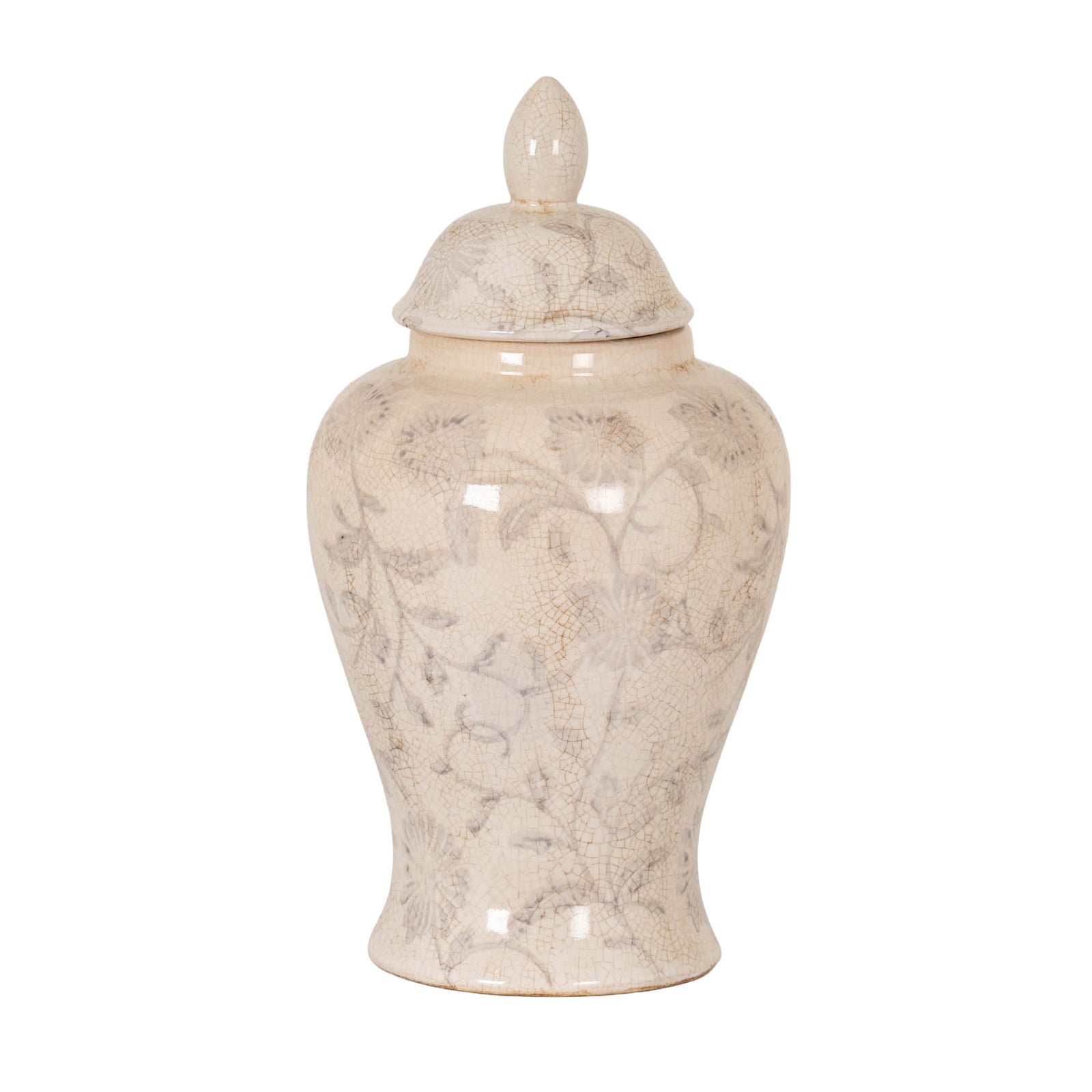 Small Grey Aster Ginger Jar