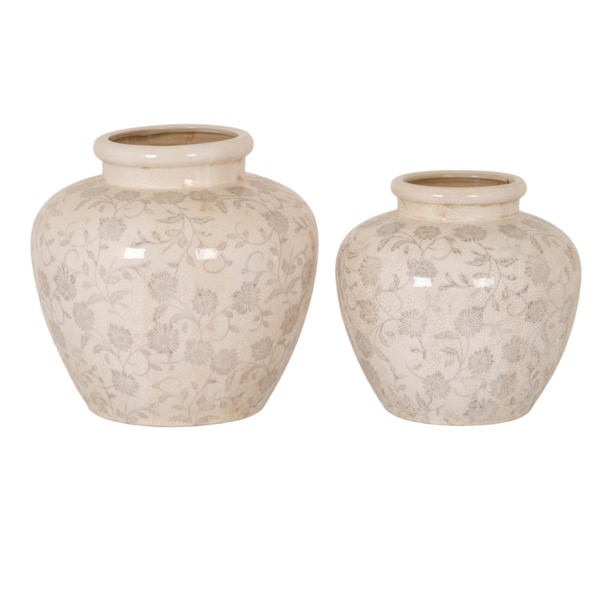 Grey Aster Ceramic Pot Lamp
