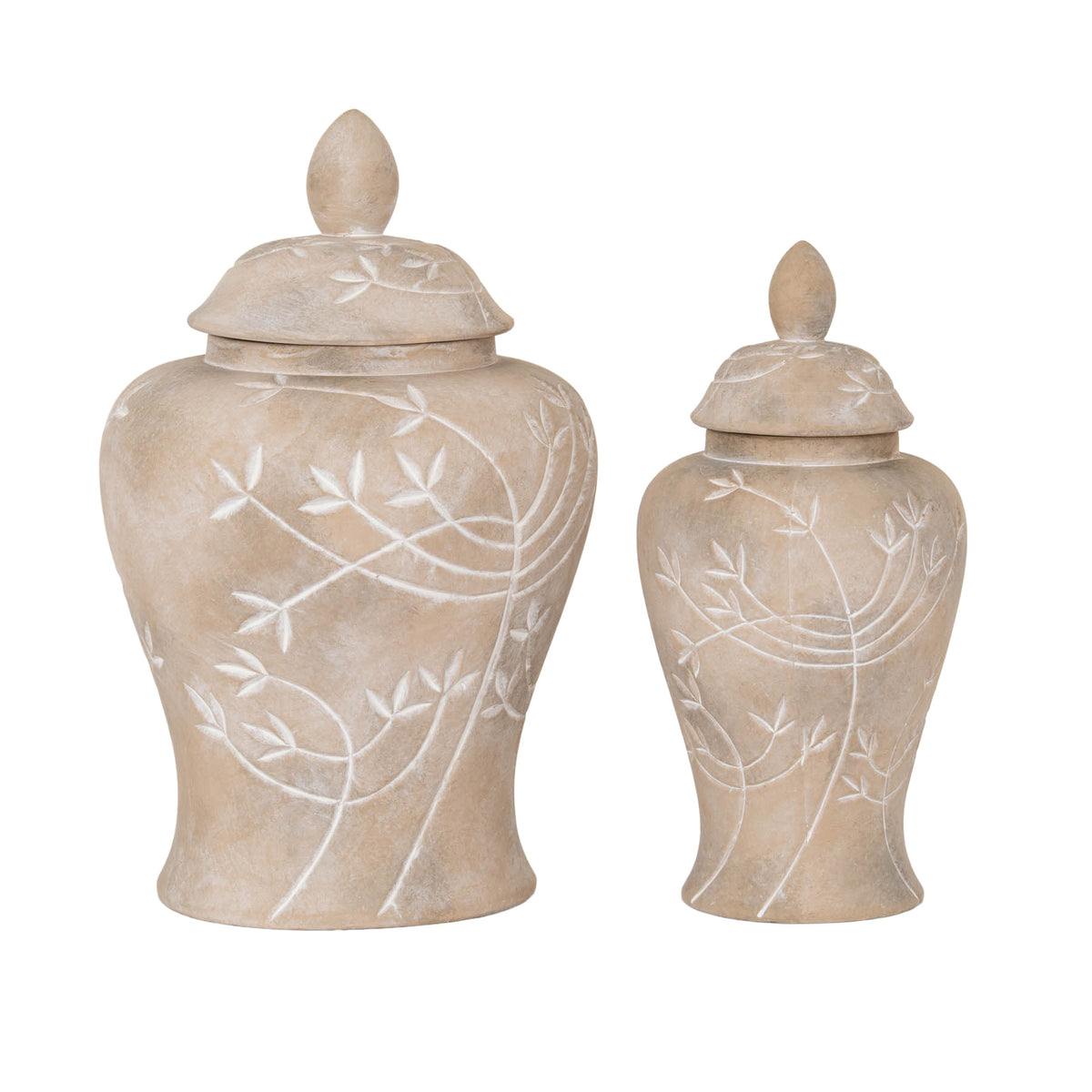 Small Lace Flower Ginger Jar