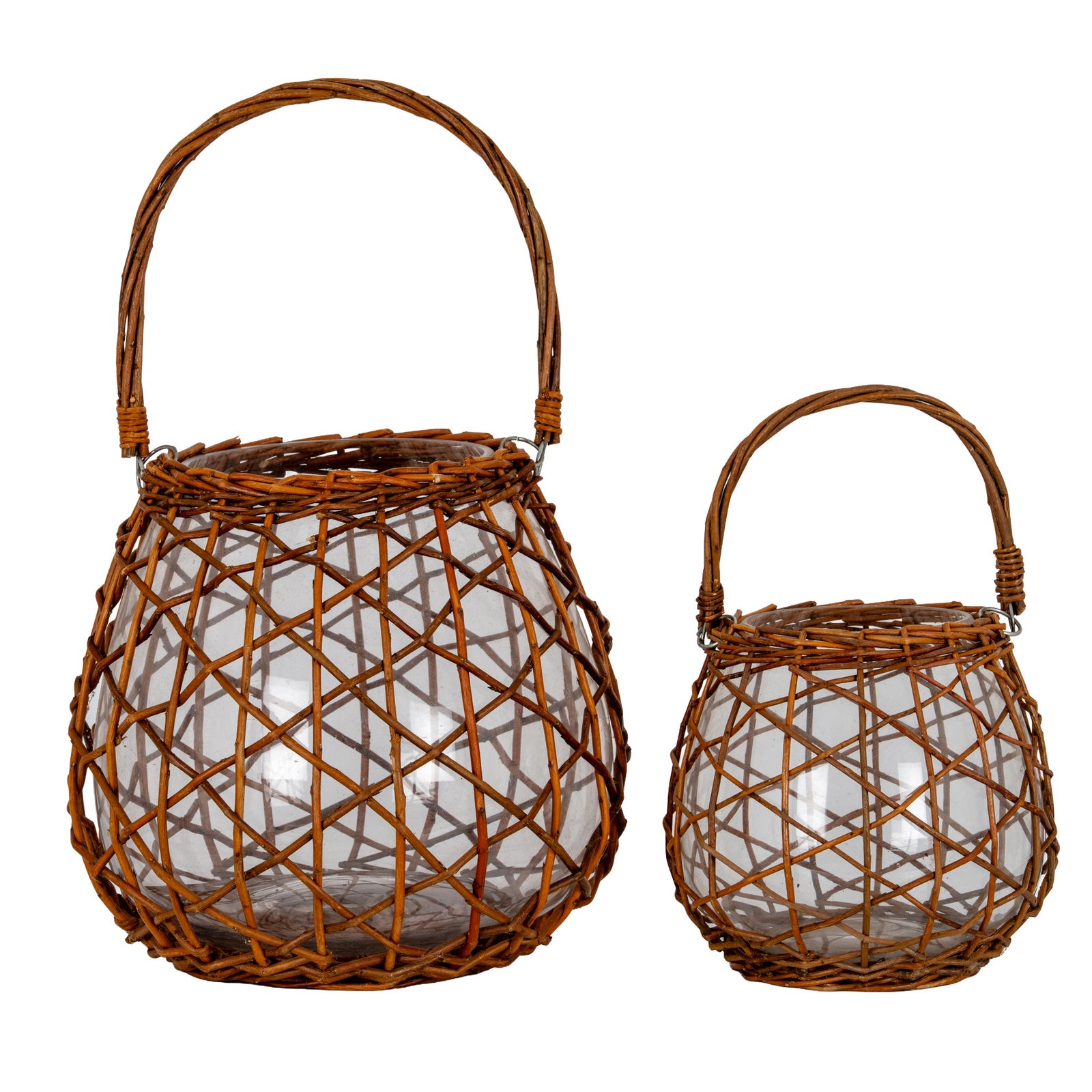 Briar Collection Large Wicker Lace Lantern