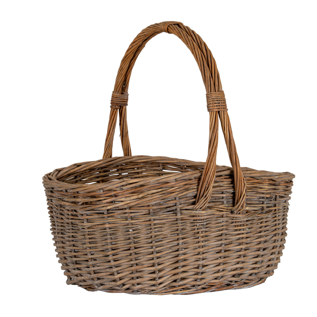 Briar Collection Set Of Two Wicker Trug Baskets