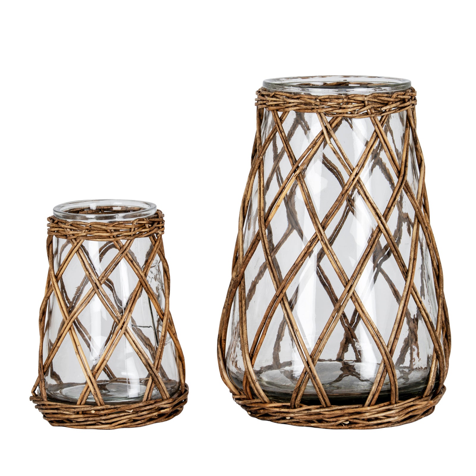 Briar Collection Wicker Pillar Lantern