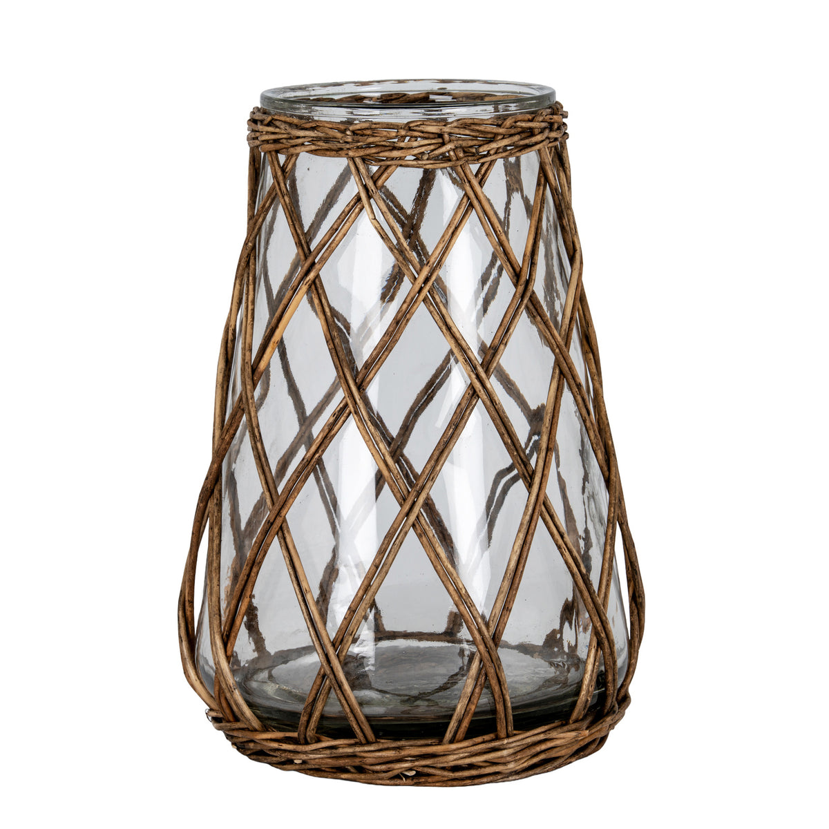 Briar Collection Wicker Pillar Lantern