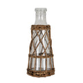 Briar Collection Large Glass And Wicker Bottle Carafe